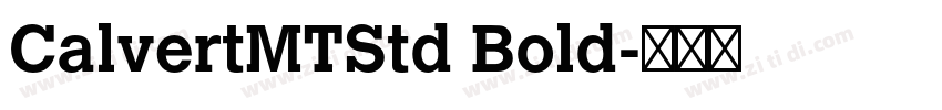 CalvertMTStd Bold字体转换